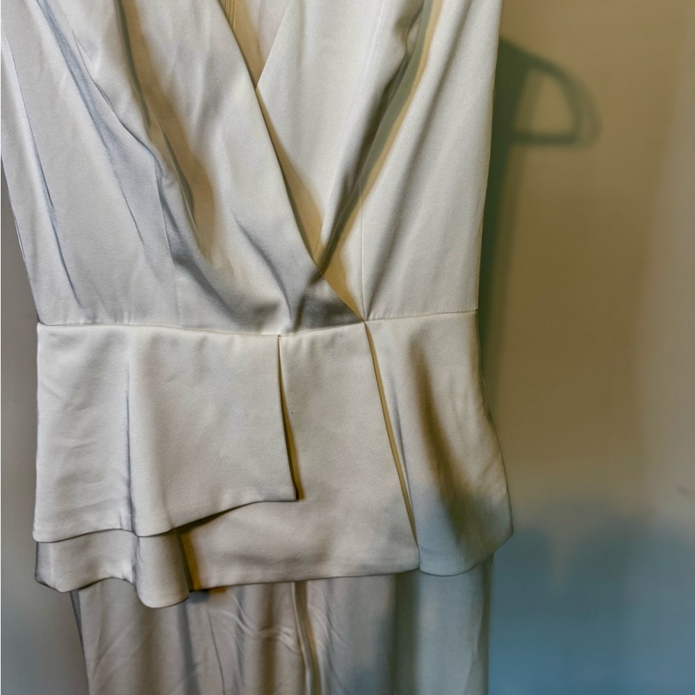Elegant Mac‎ Duggal White Women's Jumpsuit - Picture 3 of 5